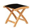 Traditional Teak KATE footstool (black)