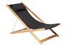 Traditional Teak KATE relax chair (black)
