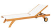 Traditional Teak KATE lounger (White)