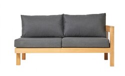 Traditional Teak MAXIMA lounge bench 2-seater 