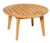 Traditional Teak DIANA MOSAIC koffietafel &Oslash; 80 cm / teak legs