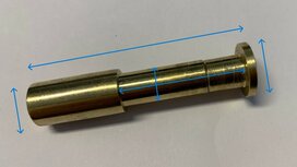 Messing Recliner Stopper (including nut)