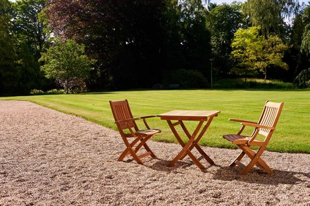 Traditional Teak ALEXIA folding armchair