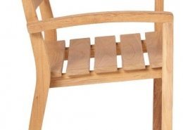 Traditional Teak CARLOS stacking chair 