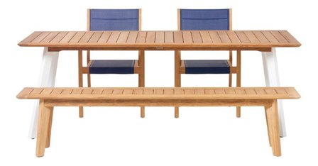  Traditional Teak LUNA backless bench 202 cm