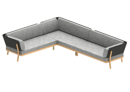 Traditional Teak MARCELLA Lounge Modular Bench (Right)