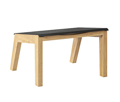 Traditional Teak NOAH Footstool Black
