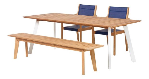  Traditional Teak LUNA backless bench 202 cm