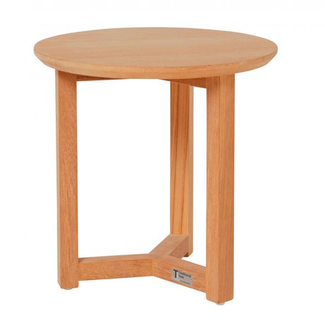 Traditional Teak MANON Side Table &Oslash; 40 cm