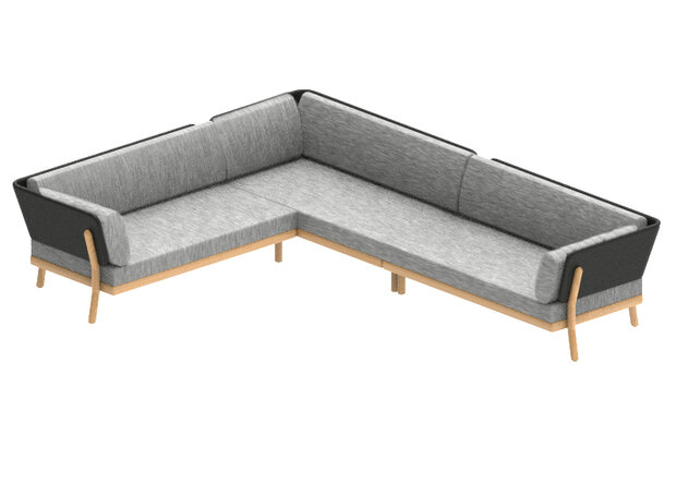 Traditional Teak MARCELLA Lounge Modular Bench (Right)