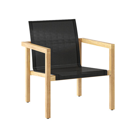 Traditional Teak NOAH Lounge Chair Black