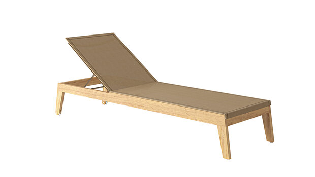 Traditional Teak NOAH lounger (Black)