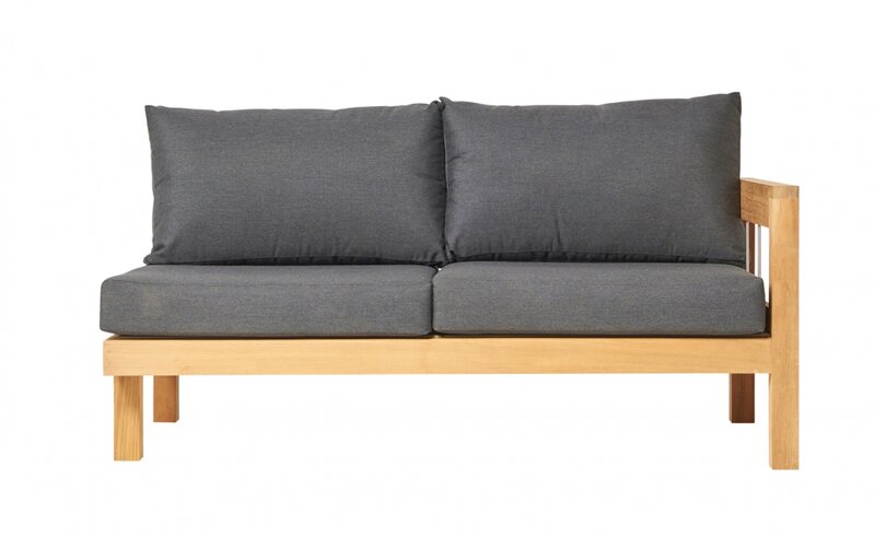 Traditional Teak MAXIMA lounge bench 2-seater 