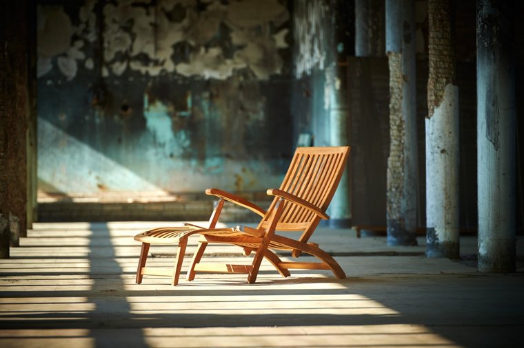 Traditional Teak ALEXANDRA deckchair