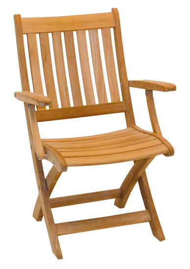 Traditional Teak ALEXIA folding armchair