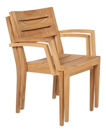 Traditional Teak GRACE stacking chair 