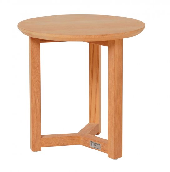 Traditional Teak MANON Side Table &Oslash; 35 cm