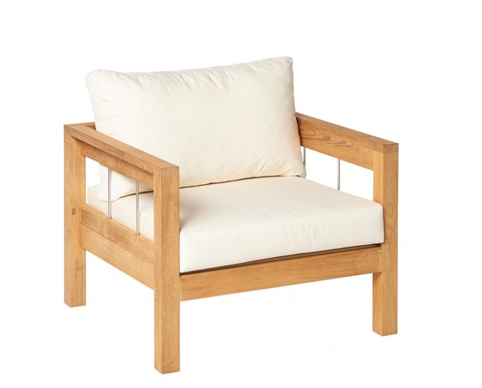 Traditional Teak MAXIMA lounge chair 