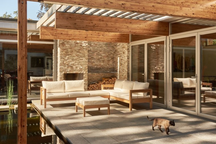 Traditional Teak MAXIMA lounge bench 2-seater 