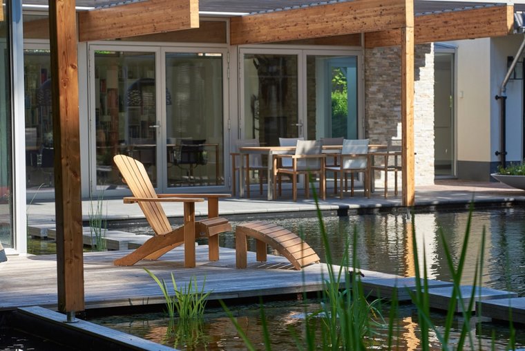 Traditional Teak SIENNA MOSA&Iuml;C beachchair