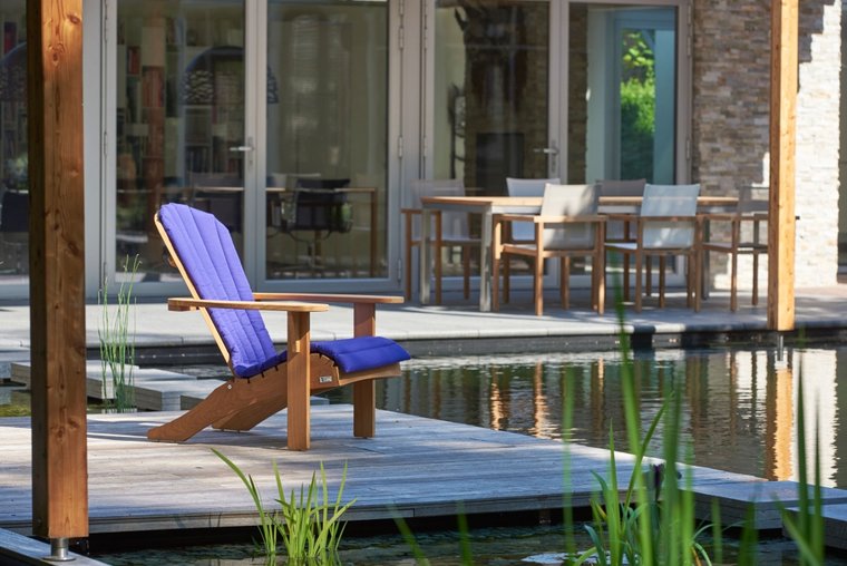 Traditional Teak SIENNA MOSA&Iuml;C beachchair