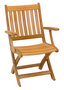 Traditional Teak ALEXIA folding armchair