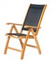Traditional Teak KATE recliner (Black)