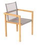 Traditional Teak NOAH stacking chair (taupe)