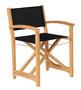 Traditional Teak KATE director chair (black)