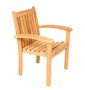 Traditional Teak VICTORIA stacking chair